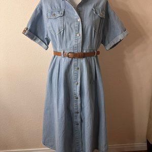 Korean style denim dress